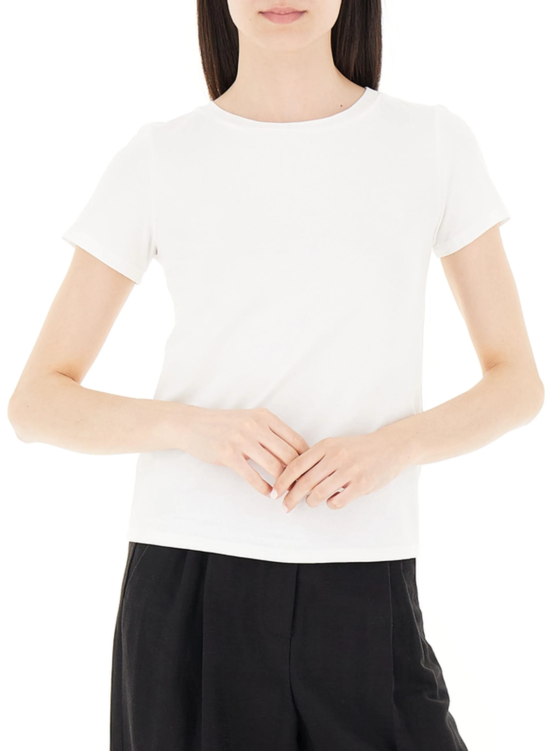 T-shirt girocollo BIANCO XS - WEEKEND MAX MARA - FashionsVida