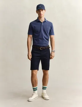 Pantalón corto de hombre de ajuste SLIM y bolsillos laterales tallas grandes - Gant - FashionsVida
