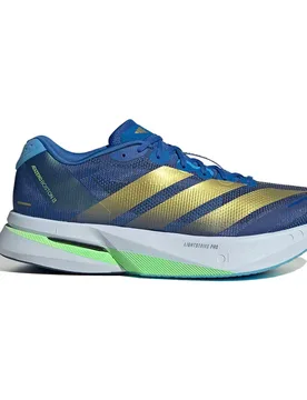 Adizero Boston 13 Running Shoes Blue / Gold Met / Blue Burst UK 10 Men - Adidas - FashionsVida