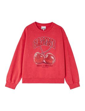 Maglione in cotone biologico ciliegia