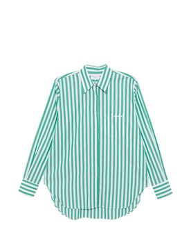 Embroidered Detail Button-Front Chest Patch Pocket Shirt