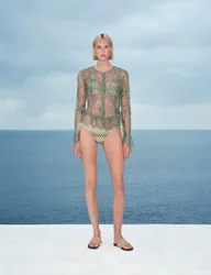 Embellished Lace Button Through Top Dark Sage female