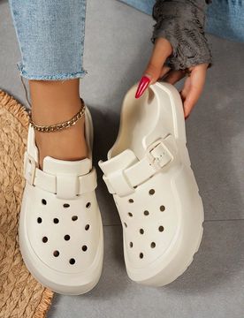 Sandalias transpirables de moda para mujer, pantuflas con suela gruesa y suave, adecuadas para uso en interiores y exteriores