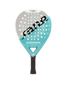 Assasin Tactic Alutex Padel Racket Grey / Blue 355-375 gr - Sane Padel - FashionsVida