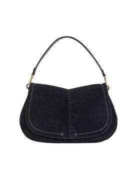 Bolso de piel - Bandolera HELENA azul oscuro