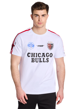 Chigago Bulls Ultras Soccer Uomo - Magliette Bianco - Taglia L - Jersey di cotone L