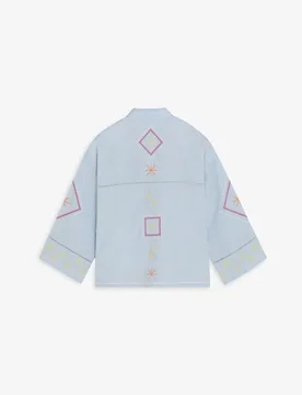 Camisa de mujer bordada con mangas amplias - Scalpers - FashionsVida