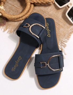 Nuevas sandalias planas de moda para mujer, atuendos de primavera y verano