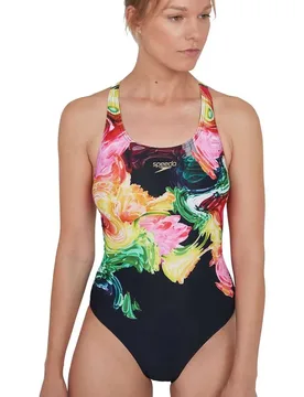 Maillot De Bain Colourblend Placement Digital Powerback - Speedo - FashionsVida