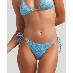 Braguita de bikini Lagoon con tejido lúrex, lazo y forro