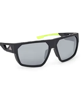 Sport Occhiali Da Sole Polarizzati Sp0097 Matte Black 02C Smoke Mirror - Adidas - FashionsVida