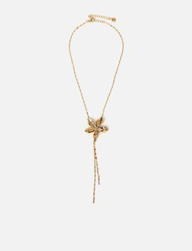 Petra Long flower necklace