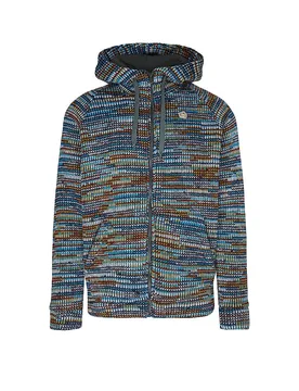 Herren Fleecejacke Happy Woolmix Hoodie dunkelblau L M - E9 - FashionsVida