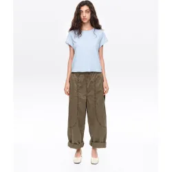Pantalones jogger de mujer con pespuntes decorativos