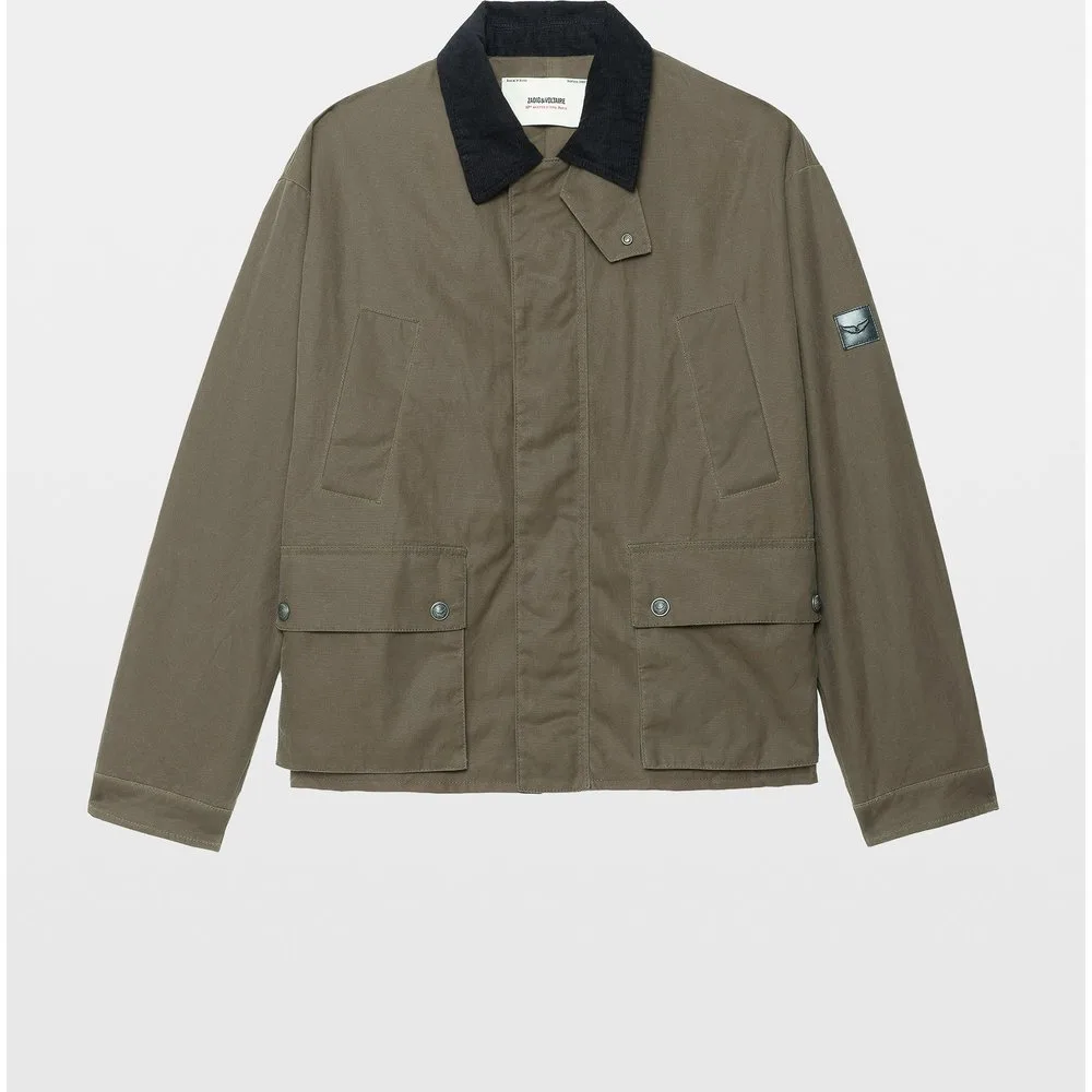Zadig & Voltaire - Cazadora de hombre de algodón con cremallera - Zadig & Voltaire - FashionsVida