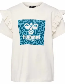 T-shirt à Manches Courtes Flowy Ruffle Marshmallow 140 cm Garçon,Fille