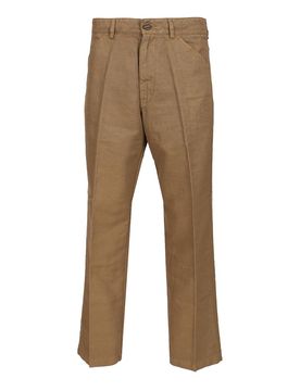 Pantaloni di miscela di cotone e lino