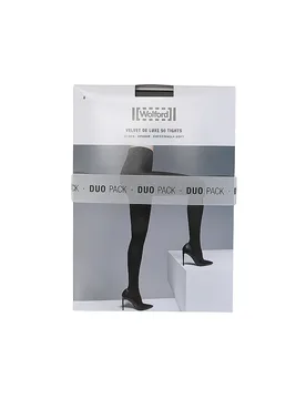 Collant velati confezione da 2 Velvet de Luxe Black nero L - Wolford - FashionsVida