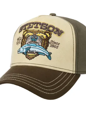 Wild Life Since 1865 Trucker Cap by - beige-brown - Female - Size: One Size Small - Stetson - FashionsVida