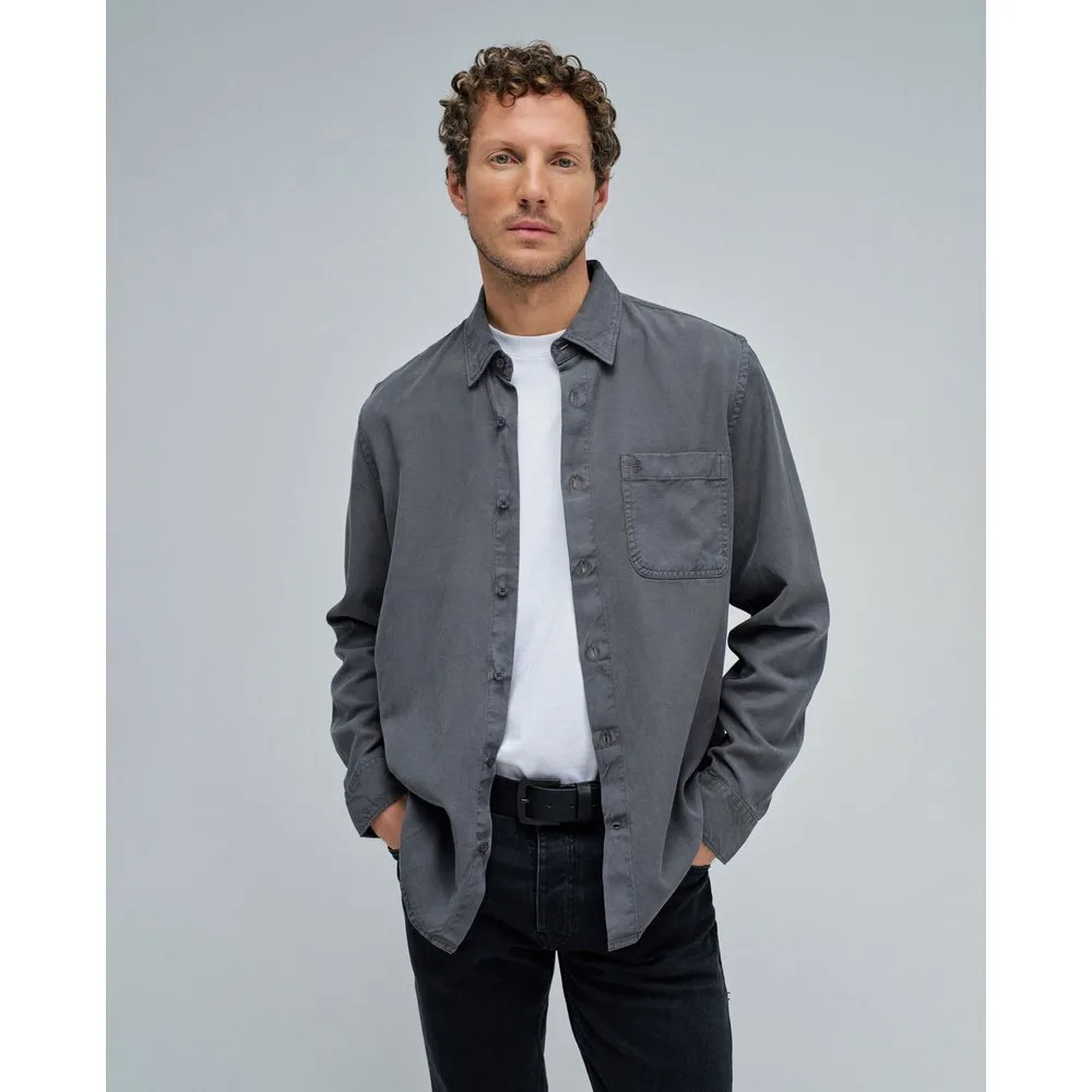 Camisa de hombre con corte regular y cuello básico - Salsa Jeans - FashionsVida