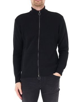 Cardigan con zip NERO XL