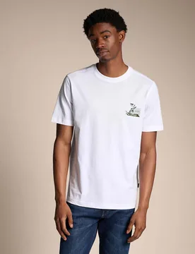 Pure Cotton Crew Neck T-Shirt White male - BOSS - FashionsVida