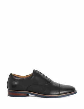 Leather Oxford Shoes Black male - Dune london - FashionsVida
