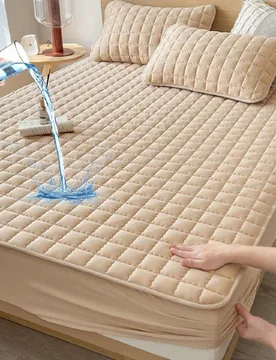 Pieza Sábana ajustable resistente al agua, ropa de cama color caqui, sábana, sábanas Twin XL, funda de colchón suave y transpirable, funda de cama - Shein - FashionsVida