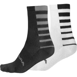 Stripe coolmax p2 calcetines ciclismo Negro (S-M)