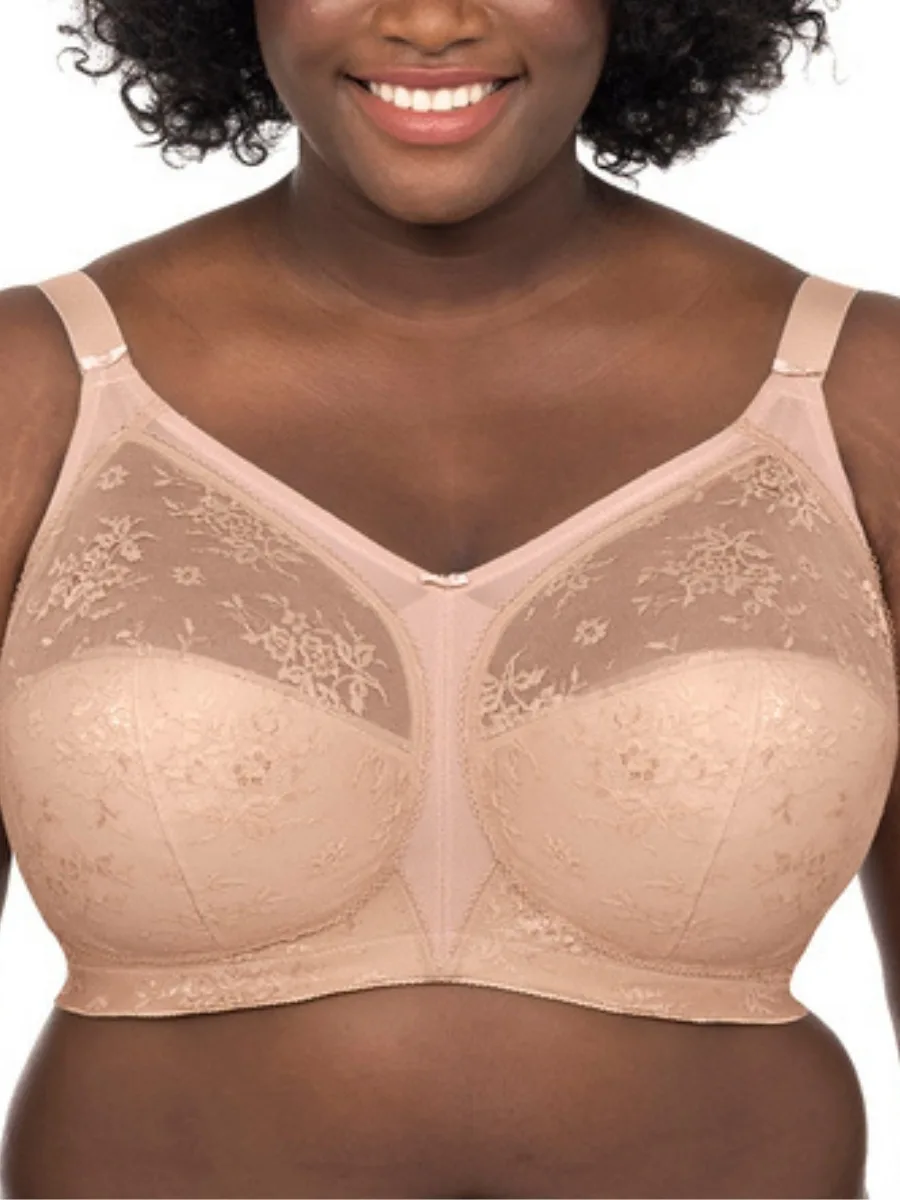 Womens Verity Non Wired Full Cup Bra - Beige Polyamide - Size 48e - Goddess - FashionsVida