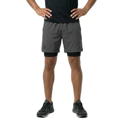 Givova 2 In 1 Shorts Gray M Men