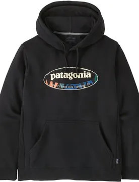 Oval Logo Uprisal Herren Kapuzensweater, schwarz XL