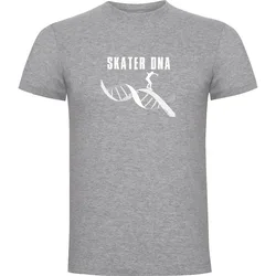 T-shirt à Manches Courtes Skateboard Dna Heather Grey XL