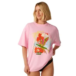 T-shirt à Manches Courtes Wave Crest Heritage Pastel Pink XL