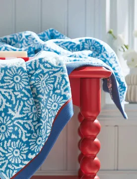 Pure Cotton Aster Towel Blue Mix - LAND & SHORE - FashionsVida