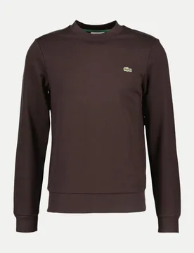 Sweatshirt mit Rundhalsausschnitt Braun L - Lacoste - FashionsVida