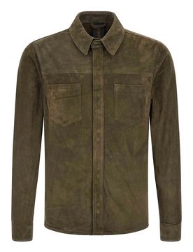 Guanti da camicia in pelle scamosciata