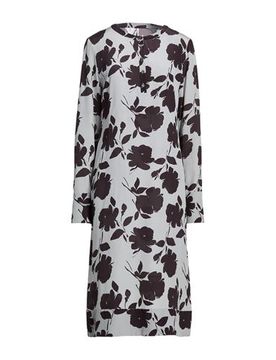Midi-Kleid Damen Hellgrau 38 Damen