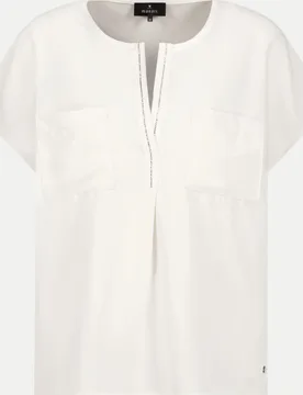 Elegante Bluse mit Strassdetails Weiß 44 - monari - FashionsVida