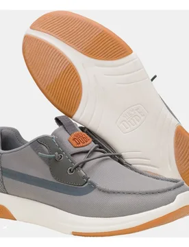 Zapato de cordones de hombre en malla elástica - HeyDude - FashionsVida