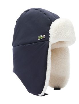 Schapka mit Fleece-Futter - Mütze-Beanie - blau / weiss - Unisex - Size: M