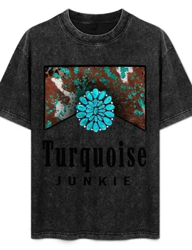 Turquoise Junkie Western T-Shirt Plus Size Summer Short Sleeve T-Shirt - Aliexpress - FashionsVida