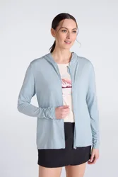 Sunguard Womens Zipped Hoodie - Green - Green - Size: 16