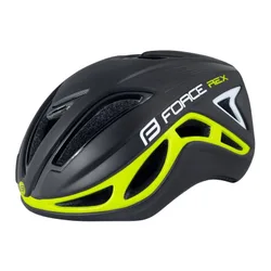 Casco bici da corsa REX NERO FLUO