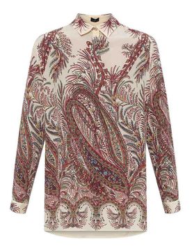 Etro Camicia In Seta Crpe De Chine