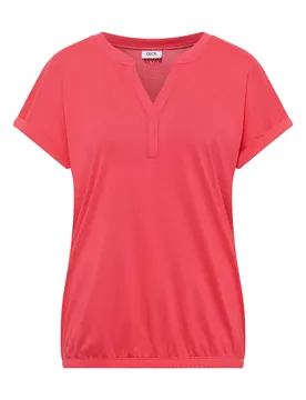 XL Solid Rib Collar Tunic female