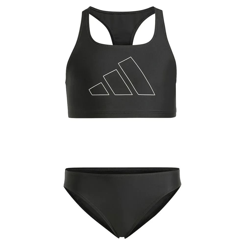 Performance Big Bars Bikini Black / White 3-4 Years Girls - Adidas - FashionsVida