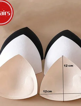 Pares de almohadillas de sujetador triangulares gruesas - Copas de sujetador deportivo transpirables, almohadillas de espuma de modestia para yoga, fi - Shein - FashionsVida
