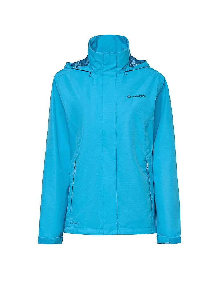 Giacca antipioggia da donna Escape Light azzurro 42 - VAUDE - FashionsVida