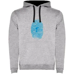 Sweat à Capuche Skier Fingerprint Two-colour Heather Grey / Black XL
